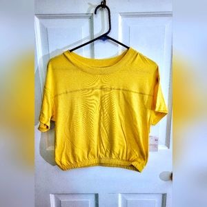 SO Yellow Cinched Top